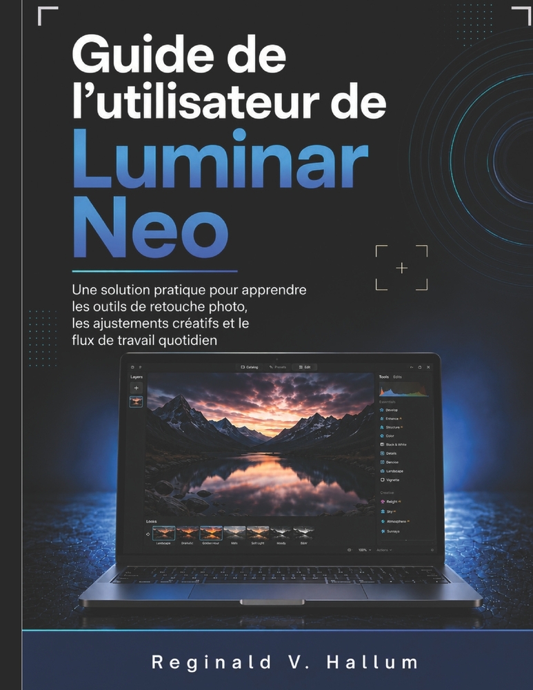 Guide de l'utilisateur de Luminar Neo: Une solution pratique pour apprendre les outils de retouche photo, les ajustements créatifs et le flux de trava cover
