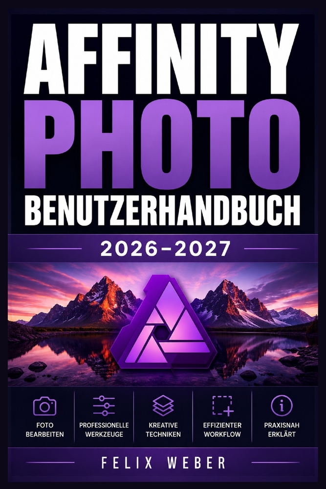 Affinity Photo Benutzerhandbuch 2026-2027: Vollständige Einführung in alle Werkzeuge und Funktionen für Kreative aller Erfahrungsstufen cover
