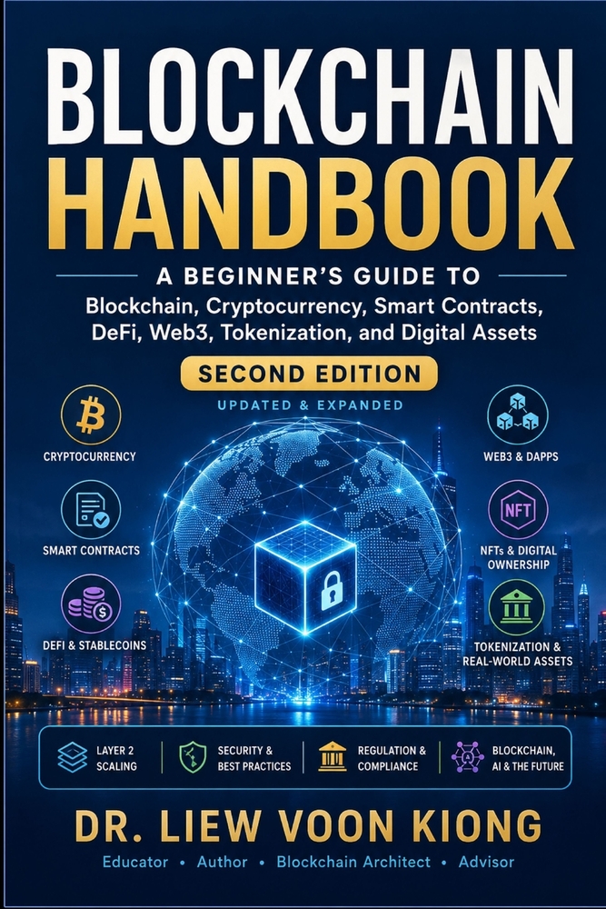 Blockchain Handbook: A Beginner's Guide to Blockchain, Cryptocurrency, Smart Contracts, DeFi, Web3, Tokenization, and Digital Assets cover