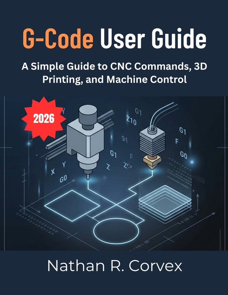 G-Code User Guide: A Simple Guide to CNC Commands, 3D Printing, and Machine Control cover