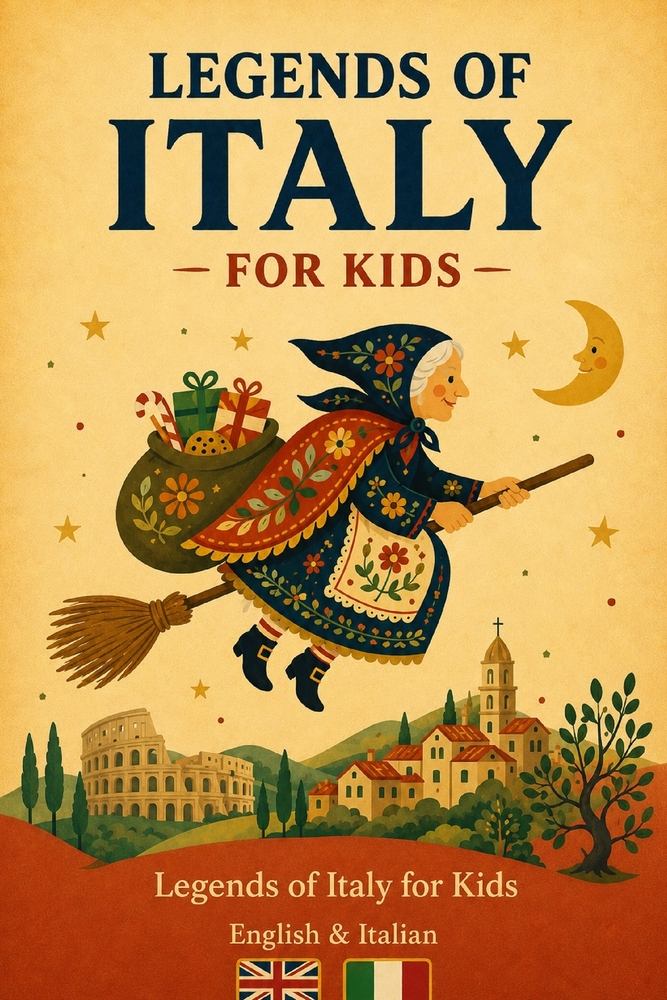 Classic Italian Folk Tales & Legends: Magical Stories and Folk-Art Illustrations for Ages 7-10 in English and Italian cover