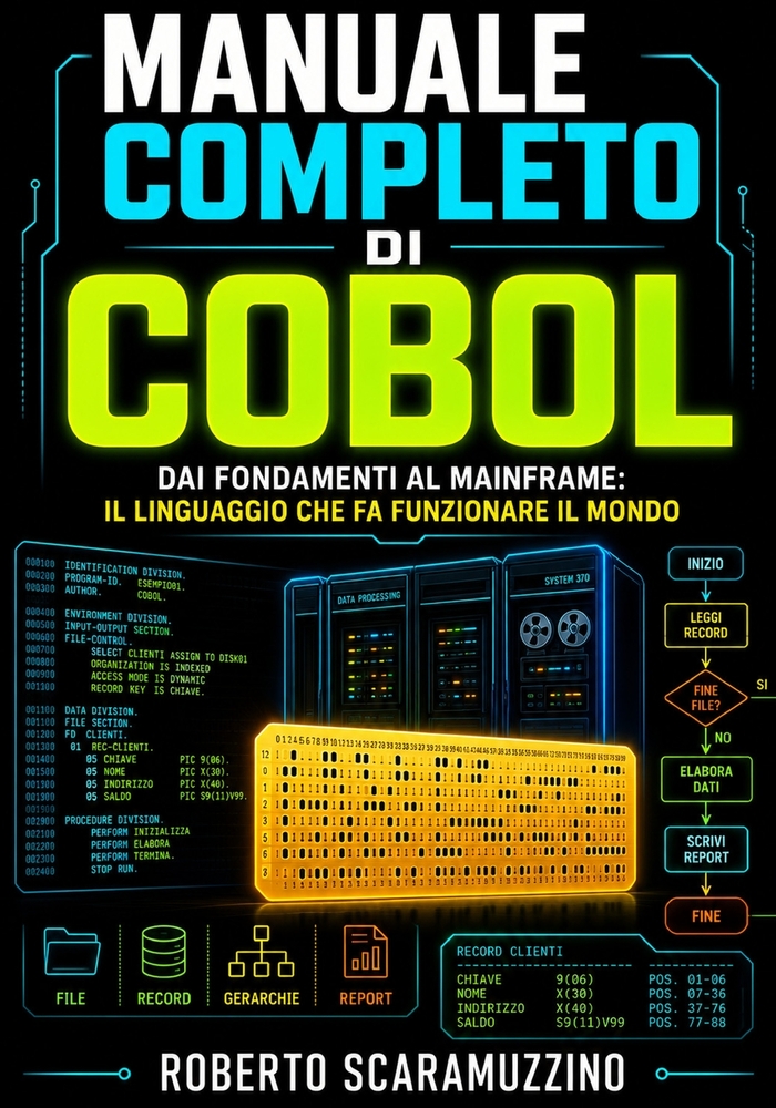 Manuale completo di COBOL: Dai fondamenti al mainframe: il linguaggio che fa funzionare il mondo cover