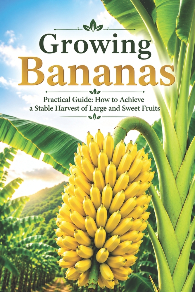 Growing Bananas: Practical Guide: How to Achieve a Stable Harvest of Large and Sweet Fruits cover