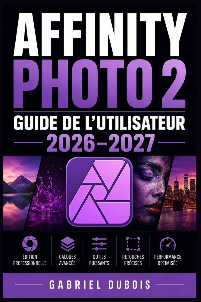 Affinity Photo 2 Guide de l'Utilisateur 2026-2027: Maîtrisez la retouche d'image, les calques, les masques et les effets créatifs étape par étape cover