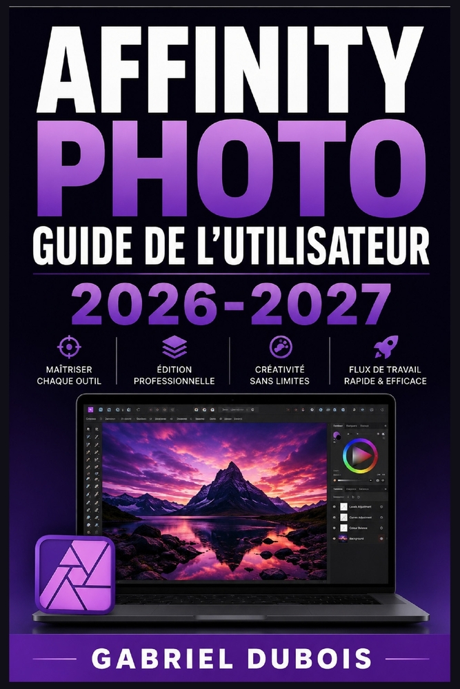 Affinity Photo Guide de l'Utilisateur 2026-2027: Maîtrisez la retouche d'images professionnelle: techniques avancées, outils essentiels et flux de tra cover