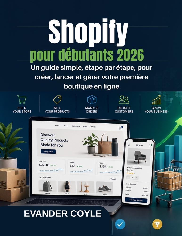 Shopify pour débutants 2026 cover