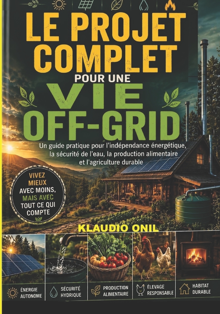 Le Projet Complet Pour Une Vie Off-Grid: Un guide pratique sur l'autonomie énergétique, la sécurité de l'approvisionnement en eau, la production alime cover