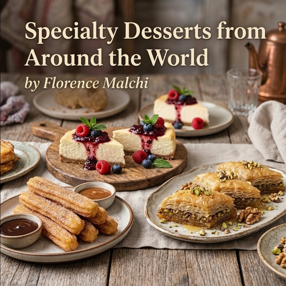 Specialty Desserts from Around the World: Easy and Authentic International Sweets to Make at Home cover