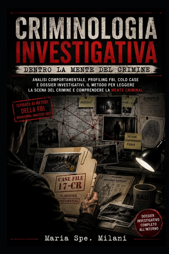Criminologia Investigativa: Dentro la Mente del Crimine: Analisi comportamentale, profiling FBI, cold case e dossier investigativi. cover