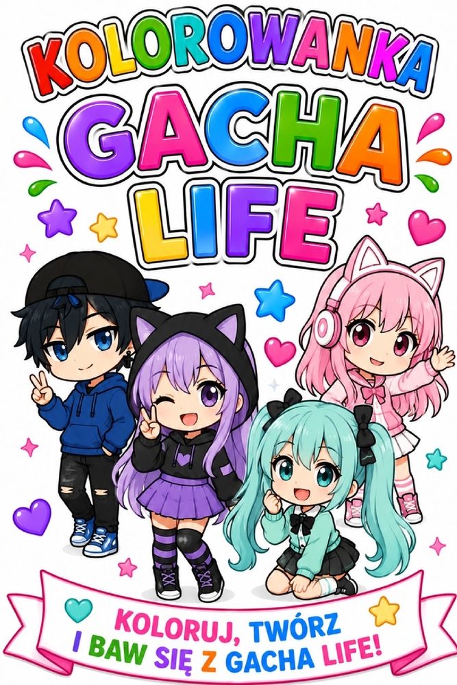 Kolorowanka Gacha Life: Koloruj twórz i baw się z Gacha life cover