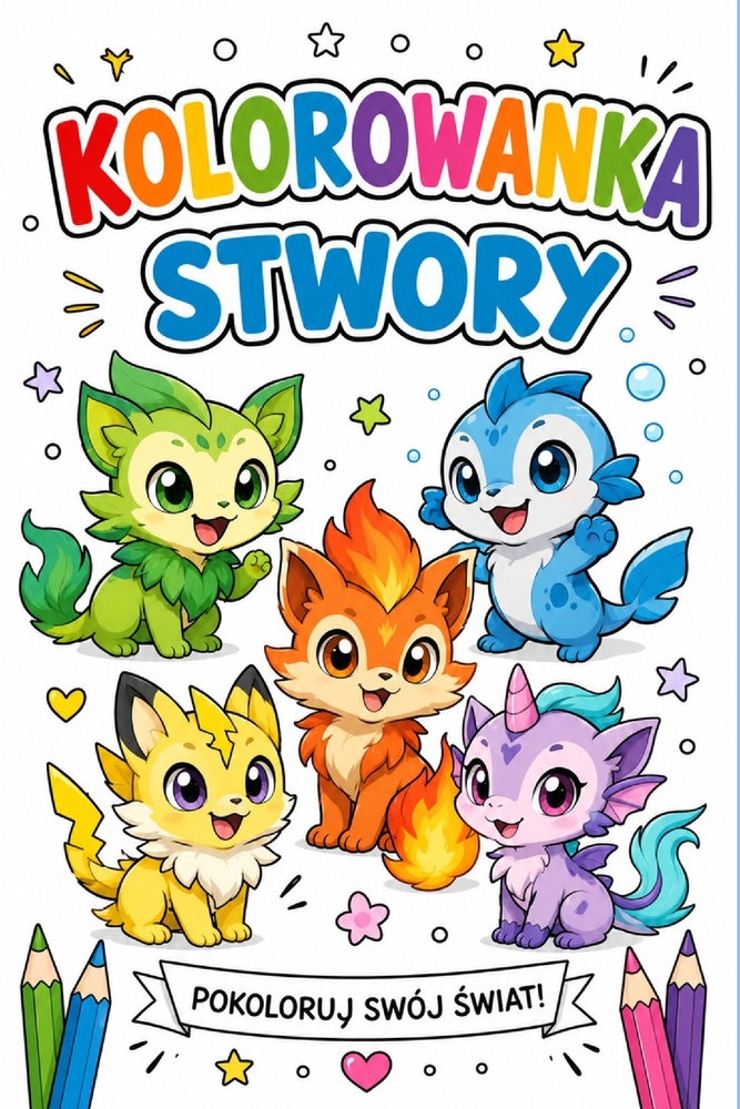 Kolorowanka stwory: Pokoloruj swój świat cover