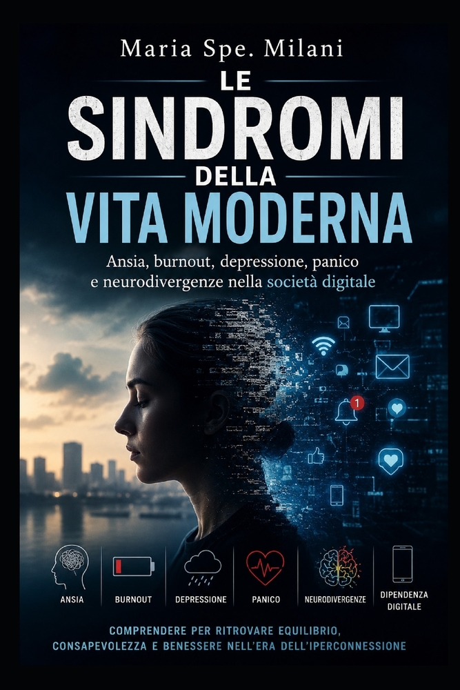 Le sindromi della vita moderna: Ansia, burnout, depressione, panico e neurodivergenze nella società digitale cover