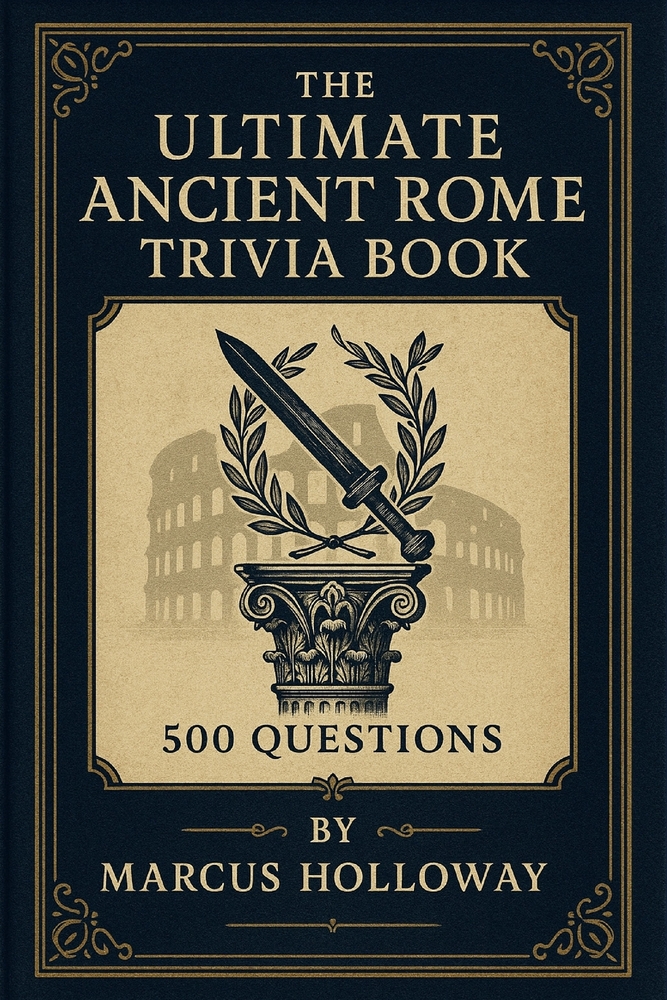 The Ultimate Ancient Rome Trivia Book: 500 Questions on Caesars, Legions, Gladiators, and the Empire That Shaped the Western World cover