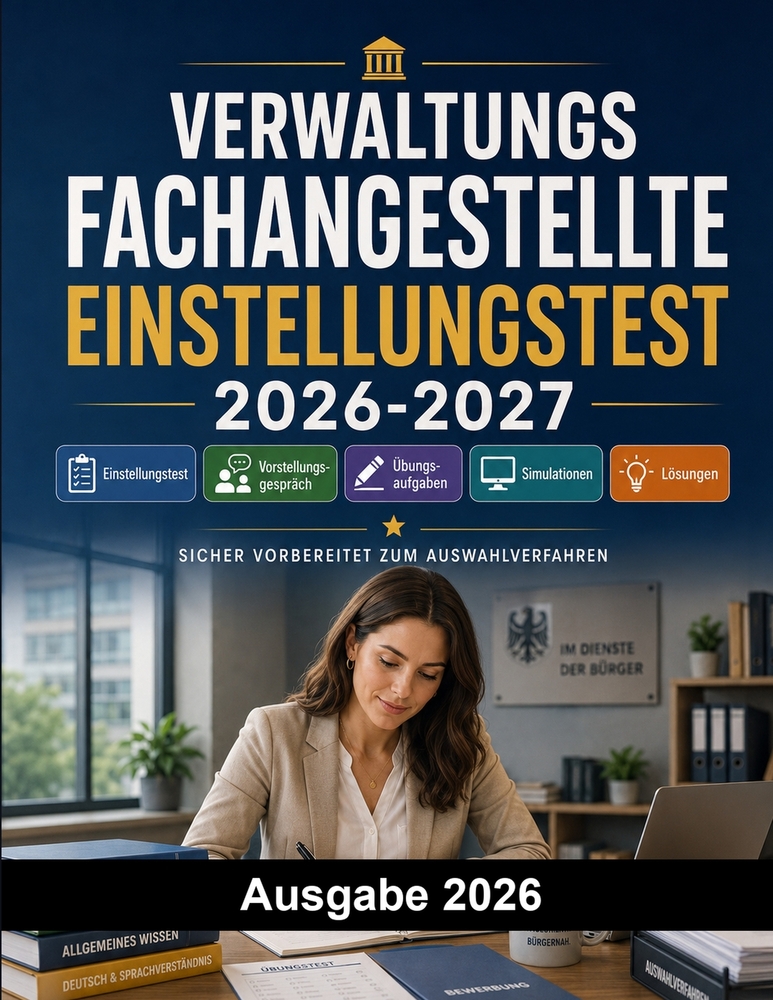 Verwaltungsfachangestellte Einstellungstest: Der große Testtrainer für das Auswahlverfahren Verwaltungsfachangestellte: Einstellungstest, Vorstellungs cover