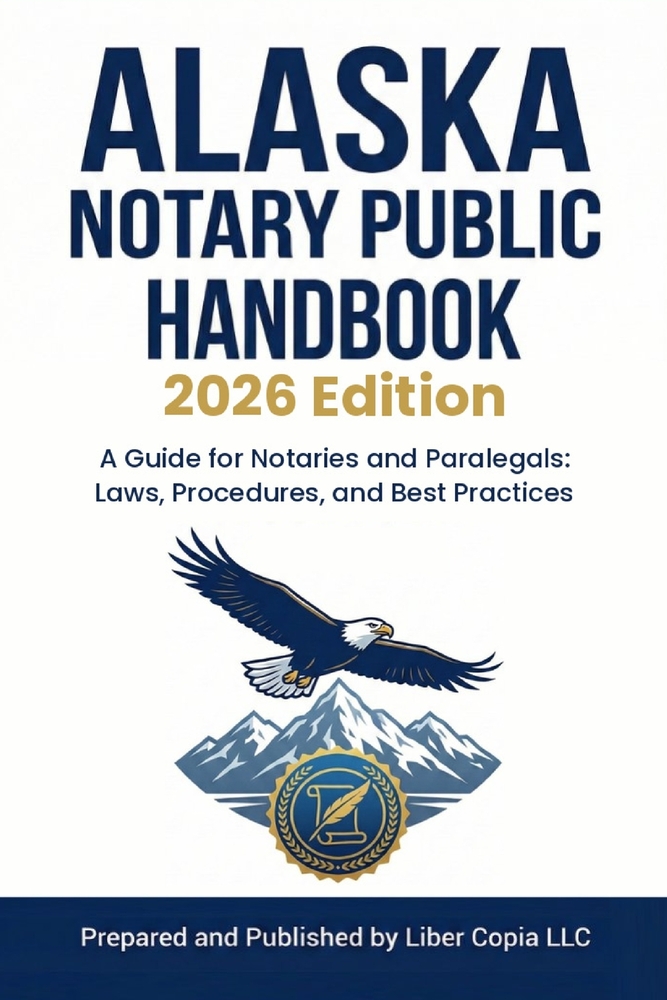 Alaska Notary Public Handbook 2026 Edition: A Guide for Notaries and Paralegals: Laws, Procedures, and Best Practices cover