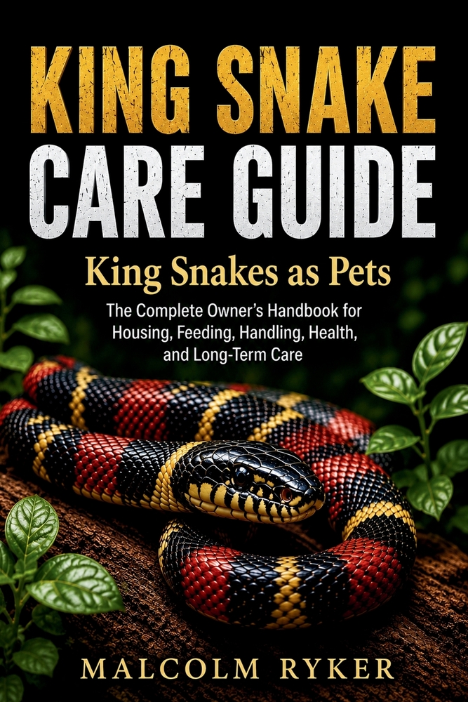 KING SNAKE CARE GUIDE King Snakes as Pets: The Complete Owner's Handbook for Housing, Feeding, Handling, Health, and Long-Term Care cover