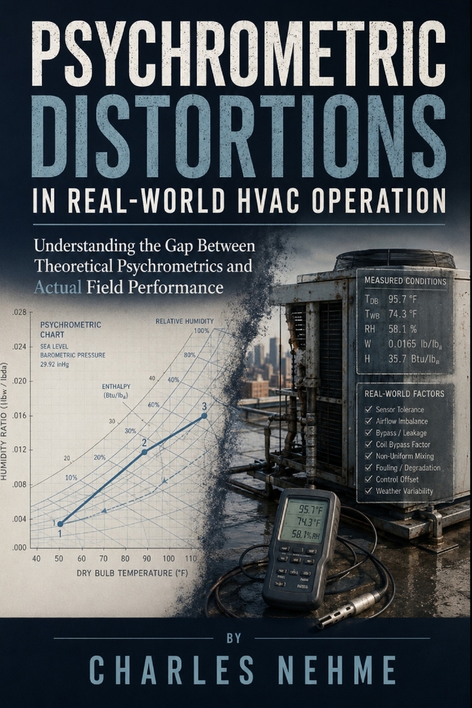 Psychrometric Distortions in Real-World HVAC Operation: Understanding the Gap Between Theoretical Psychrometrics and Actual Field Performance cover