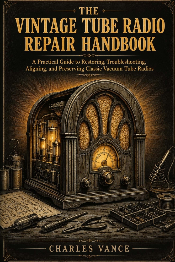 The Vintage Tube Radio Repair Handbook: A Practical Guide to Diagnosing, Restoring, and Bringing Classic Radios Back to Life cover