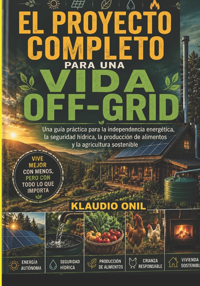 El Proyecto Completo Para Una Vida Off-Grid: Una guía práctica sobre la independencia energética, la seguridad hídrica, la producción de alimentos y l cover