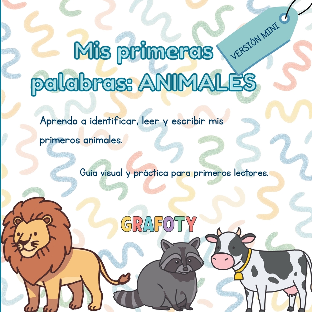 Mis primeras palabras: ANIMALES: Descubre, identifica y aprende los nombres de los animales cover