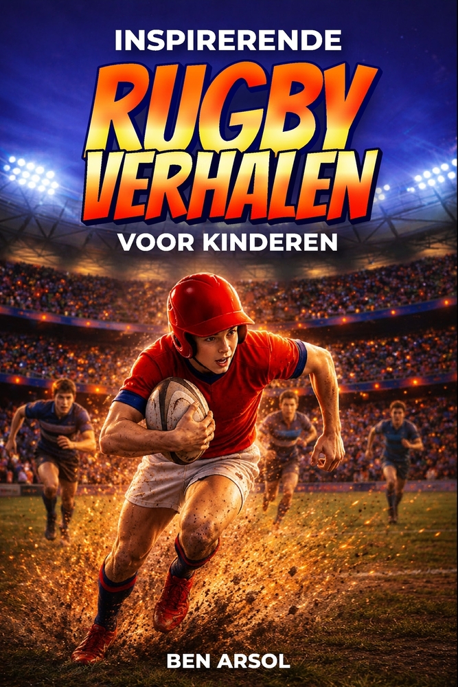 Inspirerende rugby verhalen voor kinderen: 15 inspirerende True Rugby-verhalen voor jonge lezers met lessen in moed, teamwork en nooit opgeven cover
