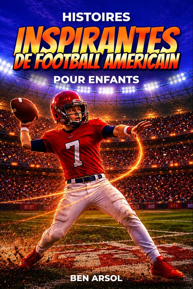Histoires inspirantes de football américain pour enfants: 15 histoires inspirantes de football américain pour les jeunes lecteurs, avec des leçons de cover