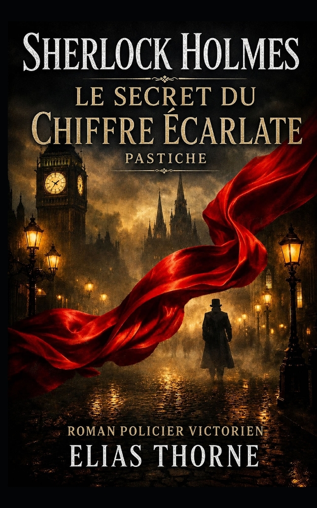 Sherlock Holmes: The Mystery of the Scarlet Cipher: A Victorian crime novel cover
