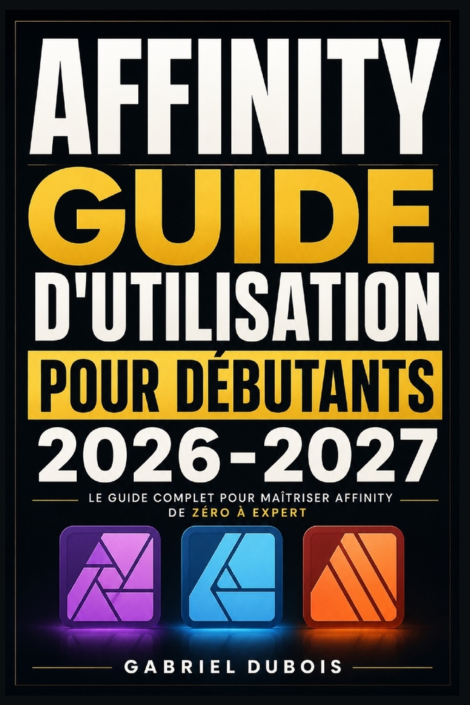 Affinity Guide d'Utilisation pour Débutants 2026-2027: Créez des Visuels Professionnels, Retouchez vos Photos et Mettez en Page vos Documents - Méthod cover
