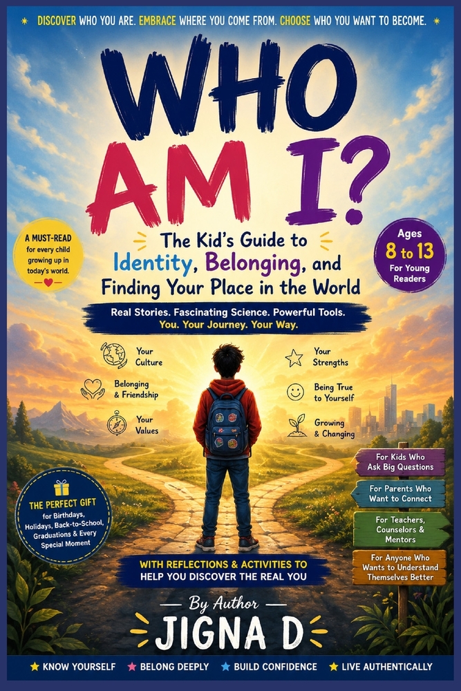 Who Am I: The Kid's Guide to Identity, Belonging, and Finding Your Place in the World For Young Readers Ages 8 to 13 With Stories, Science, and Honest cover