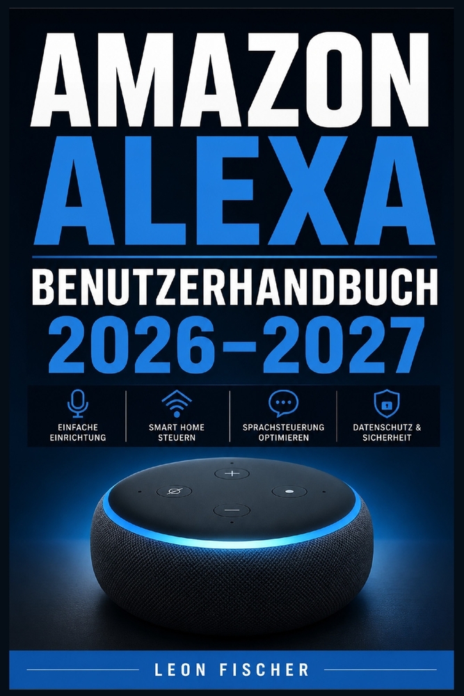 Amazon Alexa Benutzerhandbuch 2026-2027: Vollständige Einrichtung, Sprachbefehle und Smart-Home Vernetzung - Schritt für Schritt für alle Nutzer cover