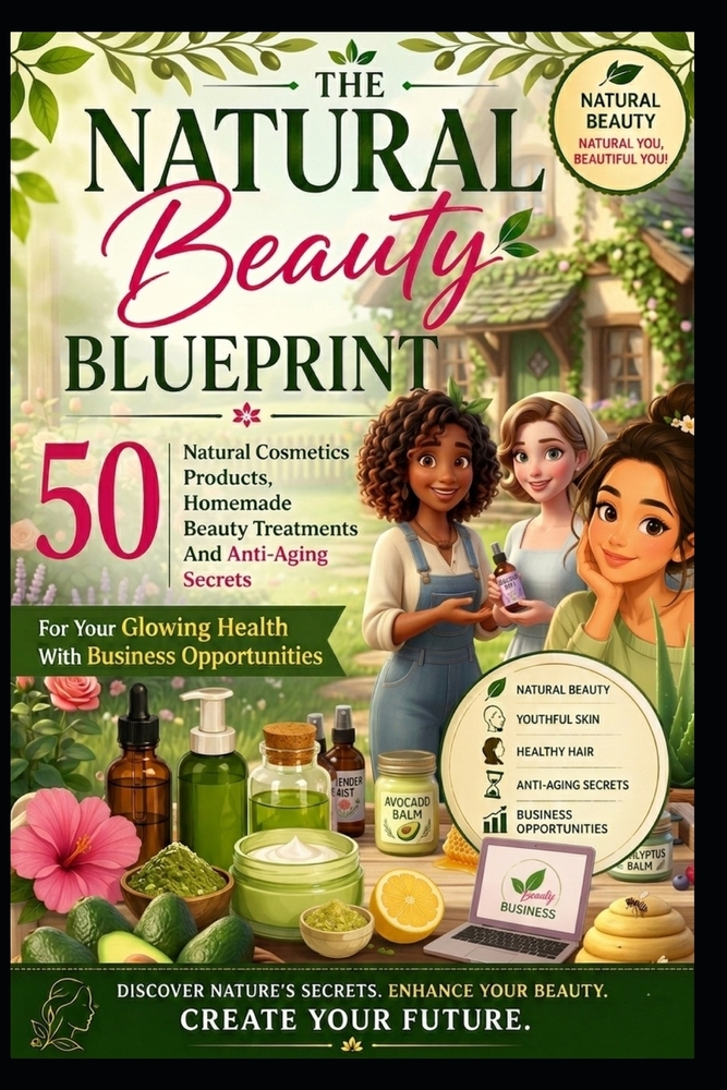 The Natural Beauty Blueprint: 50 Natural Cosmetics Products, Homemade Beauty Treatments And Anti-Aging Secrets For Your Glowing Health With Business O cover