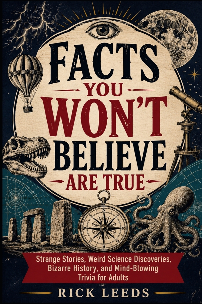 Facts You Won't Believe Are True: Strange Stories, Weird Science Discoveries, Bizarre History, and Mind-Blowing Trivia for Adults cover