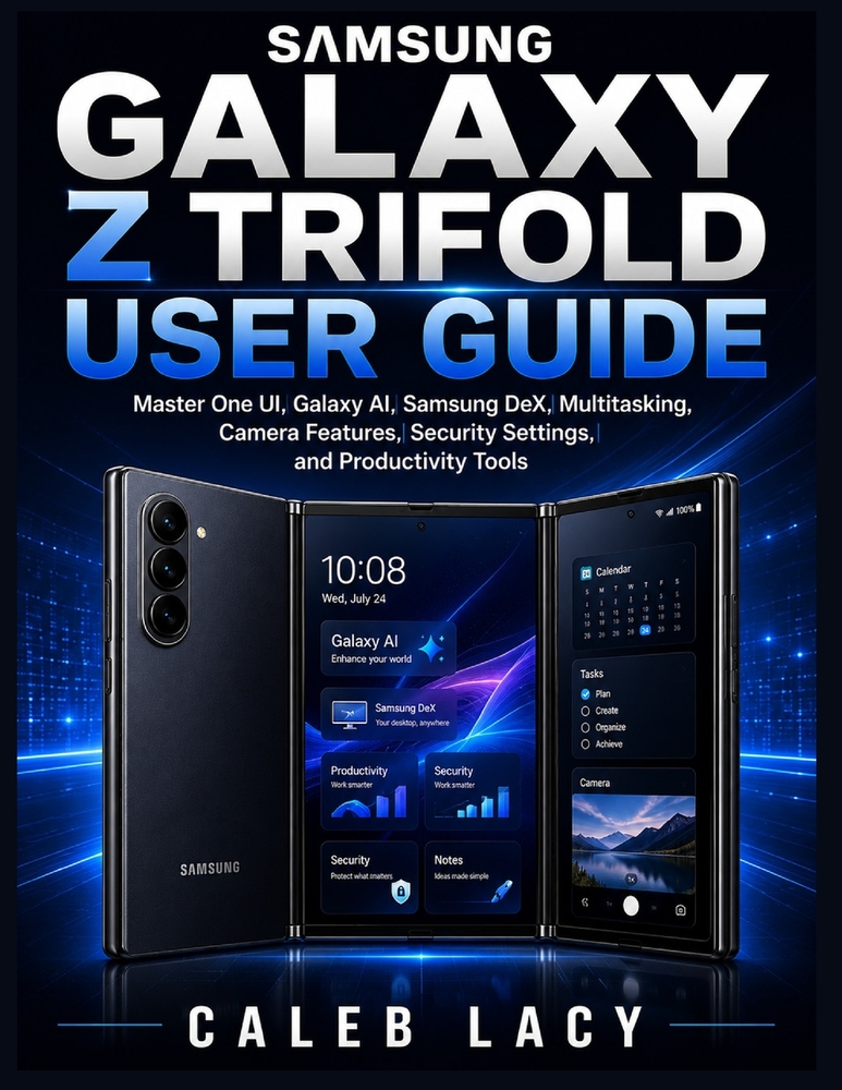 Samsung Galaxy Z Trifold User Guide: Master One UI, Galaxy AI, Samsung DeX, Multitasking, Camera Features, Security Settings, and Productivity Tools cover