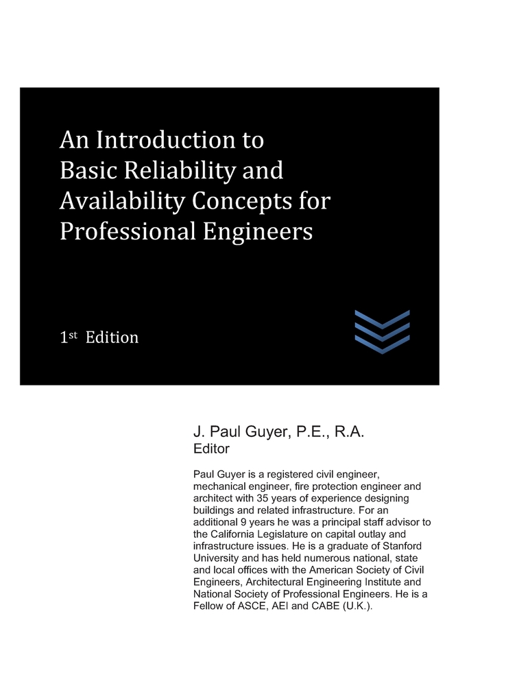 An Introduction to Basic Reliability and Availability Concepts for Professional Engineers cover
