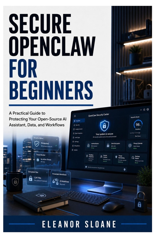 Secure OpenClaw for Beginners: A Practical Guide to Protecting Your Open-Source AI Assistant, Data, and Workflows cover