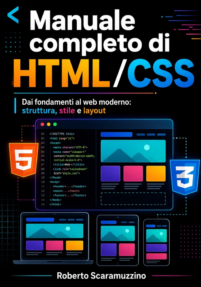 Manuale completo di HTML/CSS: Dai fondamenti al web moderno: struttura, stile e layout cover