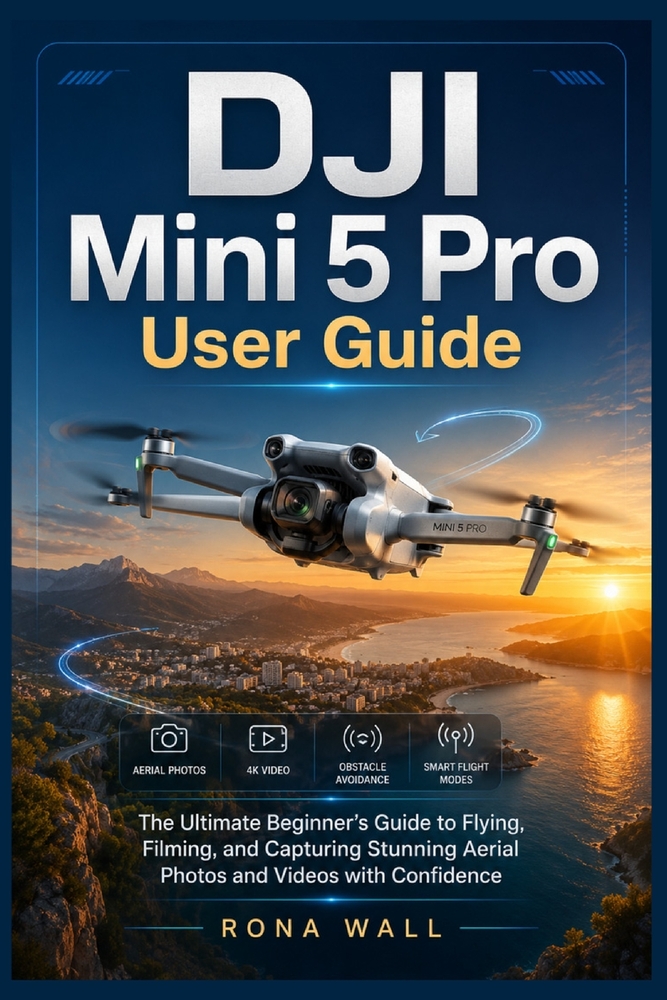 DJI Mini 5 Pro User Guide: The Ultimate Beginner's Guide to Flying, Filming, and Capturing Stunning Aerial Photos and Videos with Confidence cover
