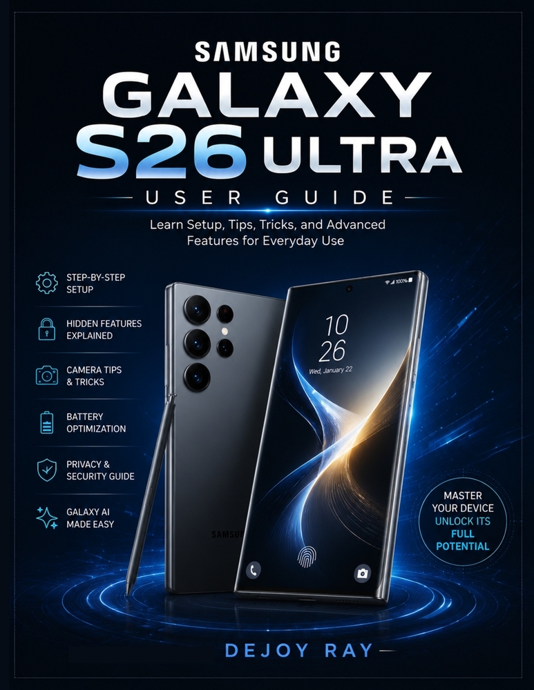 Samsung Galaxy S26 Ultra User Guide: Learn Setup, Tips, Tricks, and Advanced Features for Everyday Use cover