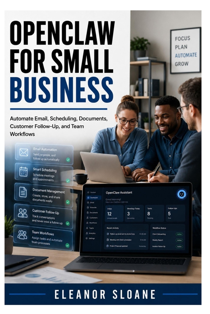 OpenClaw for Small Business: Automate Email, Scheduling, Documents, Customer Follow-Up, and Team Workflows cover