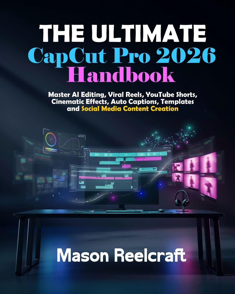 The Ultimate CapCut Pro 2026 Handbook: Master AI Editing, Viral Reels, YouTube Shorts, Cinematic Effects, Auto Captions, Templates and Social Media Co cover