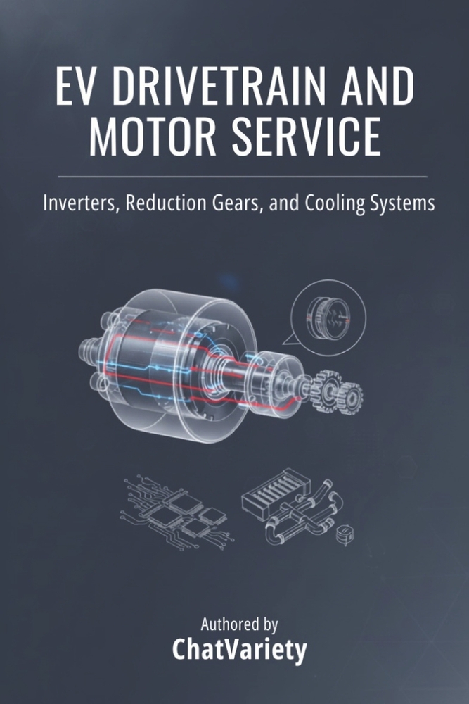 EV Drivetrain and Motor Service: Inverters, Reduction Gears, and Cooling Systems - A Shop Technical Reference cover