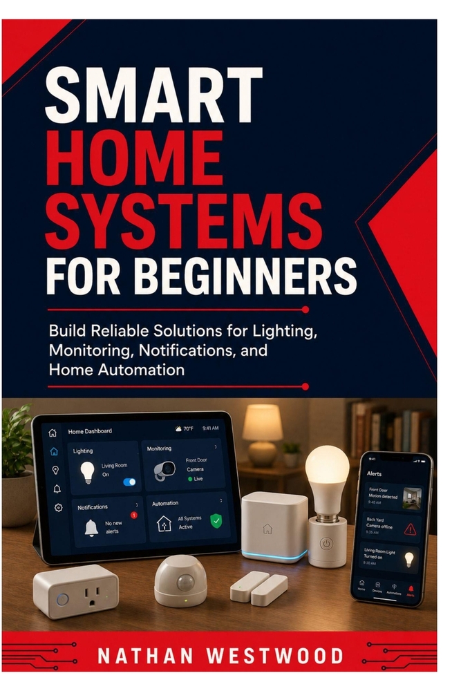 Smart Home Systems for Beginners: Build Reliable Solutions for Lighting, Monitoring, Notifications, and Home Automation cover