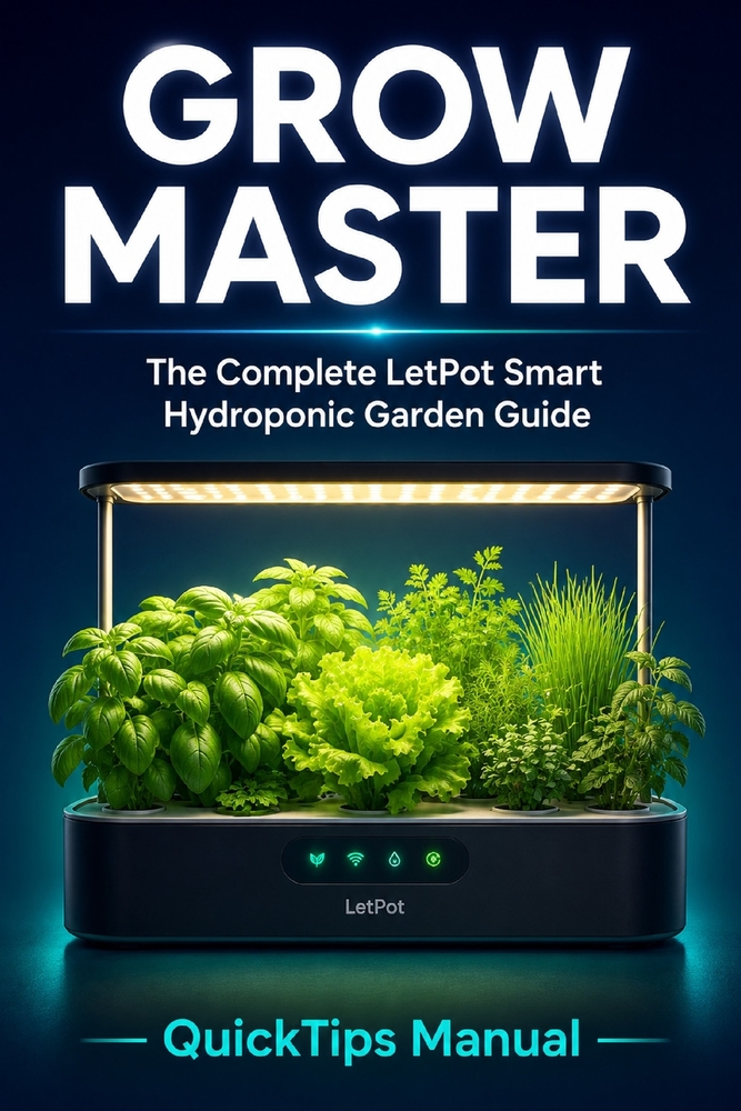Grow Master: The Complete LetPot LPH-Max Smart Hydroponic Garden Guide: Also Covers LPH-SE, LPH-Air, LPH-Lite, and LPH-Mini - App Setup, Seed Starting cover