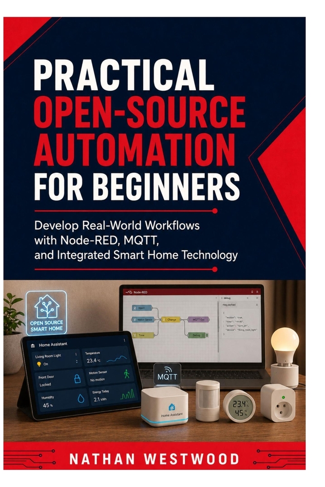 Practical Open Source Automation for Beginners: Develop Real-World Workflows with Node-RED, MQTT, and Integrated Smart Home Technology cover