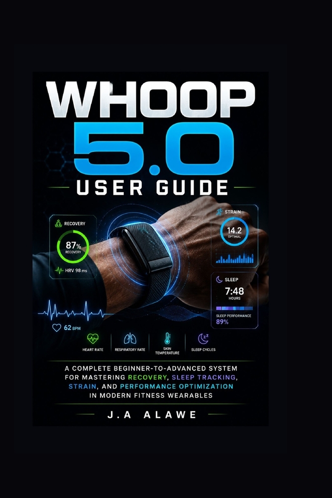Whoop 5.0 User Guide: A Complete Beginner-to-Advanced System for Mastering Recovery, Sleep Tracking, Strain, and Performance Optimization in Modern Fi cover