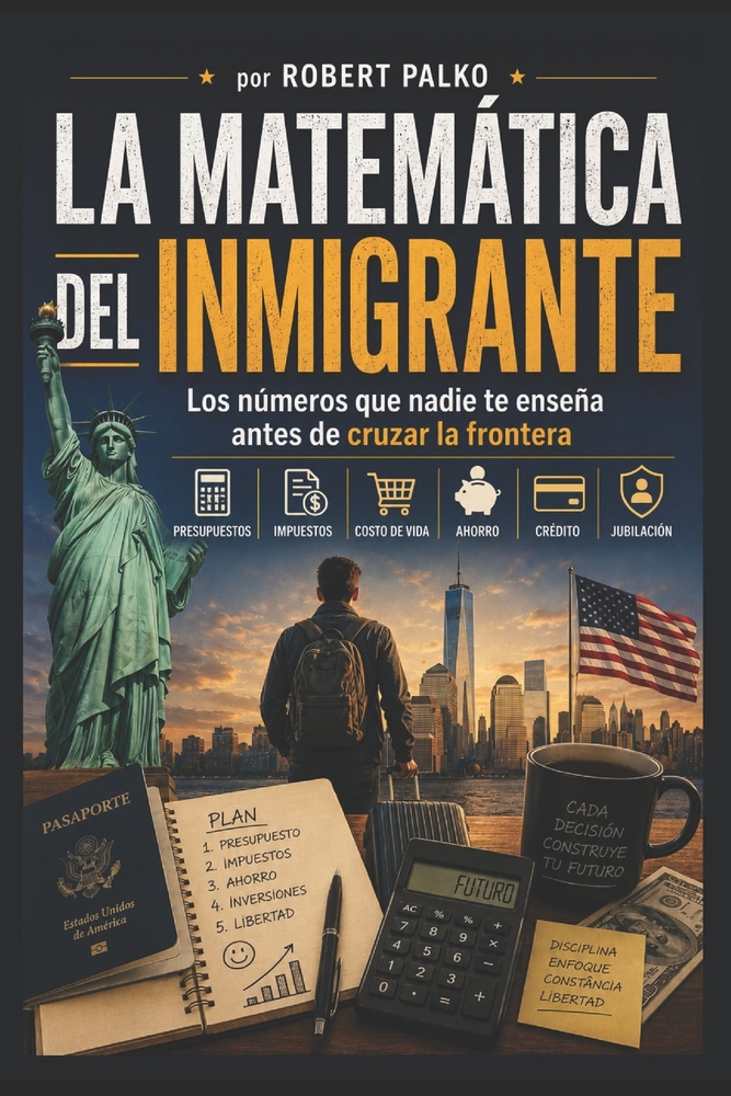 La Matemática del Inmigrante: Los números que nadie te enseña antes de cruzar la frontera Presupuestos - Impuestos - Costo de vida - Ahorros - Crédito cover