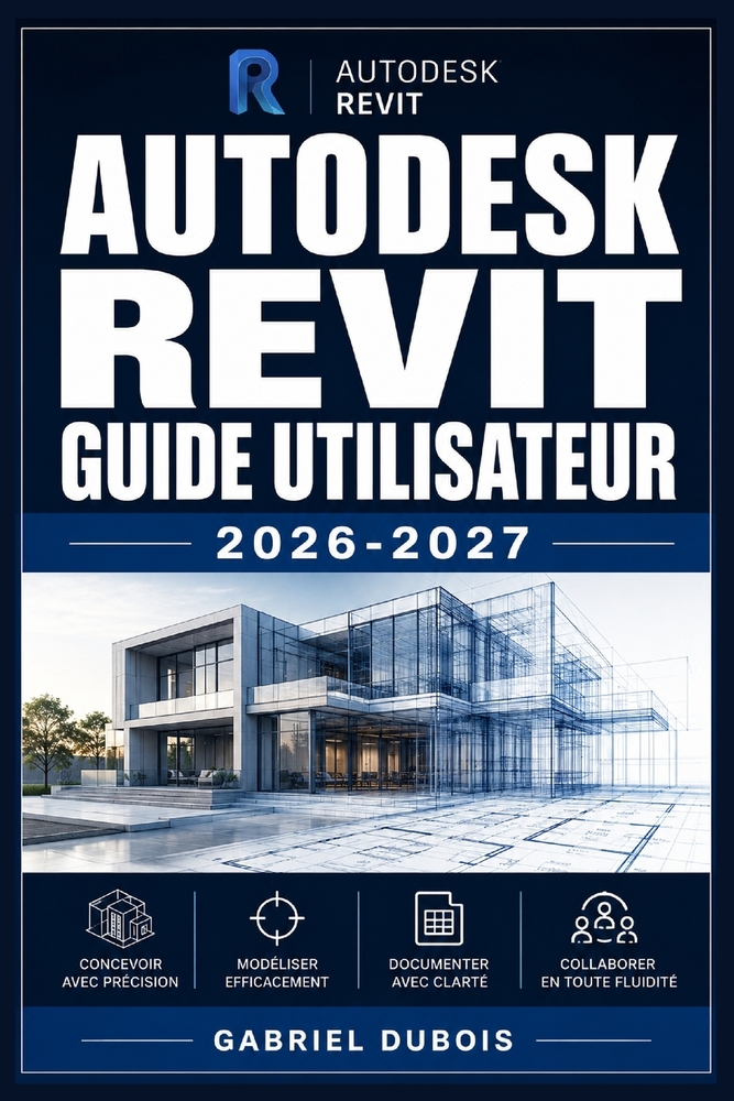 Autodesk Revit Guide Utilisateur 2026-2027: Maitrisez la Modelisation BIM, la Conception Architecturale 3D et la Coordination de Projets de Constructi cover