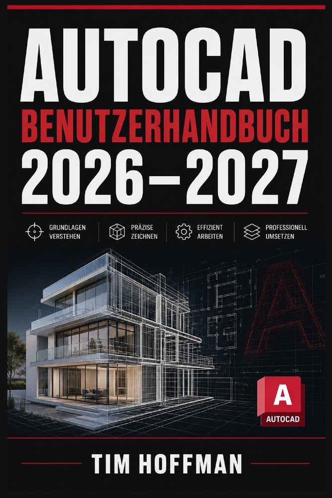 AutoCAD Benutzerhandbuch 2026-2027: Professionelles 2D-Zeichnen und 3D-Modellieren Vollständige Schritt-für-Schritt-Anleitung für Einsteiger, Technike cover