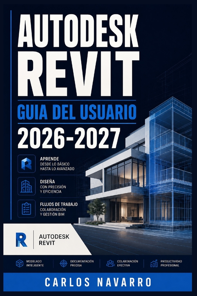 Autodesk Revit Guia del Usuario 2026-2027: Domine el Modelado BIM Paso a Paso: Herramientas, Flujos de Trabajo y Tecnicas Profesionales para Arquitect cover