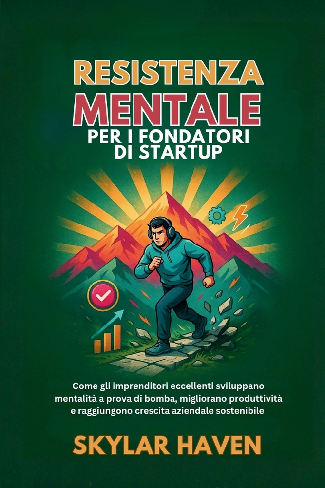 Resistenza mentale per i fondatori di startup: Come gli imprenditori eccellenti sviluppano mentalità a prova di bomba, migliorano produttività e raggi cover